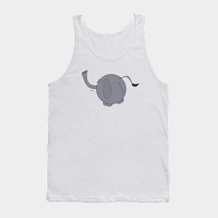 Cute Chubby Elephant Tank Top